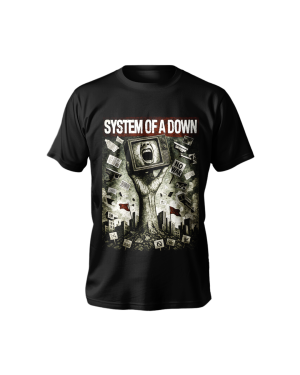 camiseta system of a down war unissex, estampa soad guerra, camiseta rock system of a down, roupa alternativa protesto