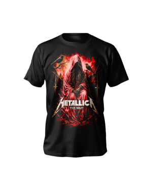 camiseta metallica the wait unissex, estampa metallica the wait, camiseta metal rock, roupa alternativa metal