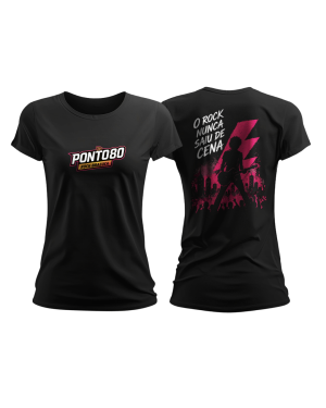 Camiseta Banda Ponto80 - Babylook