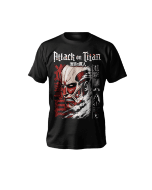camiseta shingeki no kyojin, camiseta anime, camisa attack on titan, roupa otaku unissex, camiseta titãs anime, attack on titan fãs